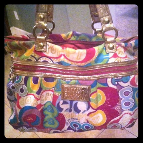 Coach Poppy Edition Glam Tote