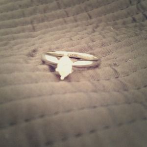 1/3 of a carat white gold engagement ring