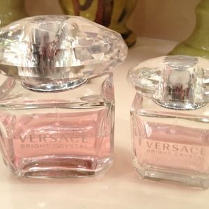 Versace used Bright Crystal perfume 3oz & 1oz