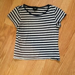 ⛔REDUCED⛔Stripped navy and white crop top