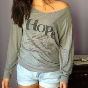 ⛔SOLD IN BUNDLE⛔ Gray off the shoulder long sleeve