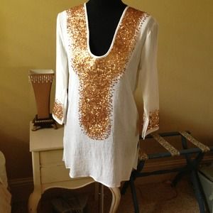 T Bags Los Angeles sequin top