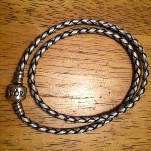 Pandora Double Wrap Champagne Leather 🌟ON HOLD🌟