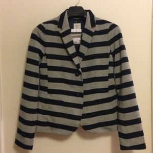 Gap Academy Blazer in grey and navy stripe