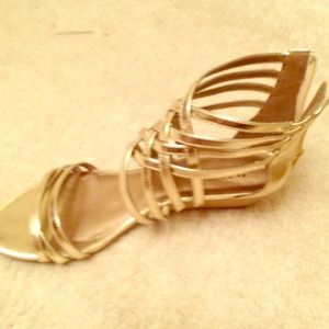 Gold sandals