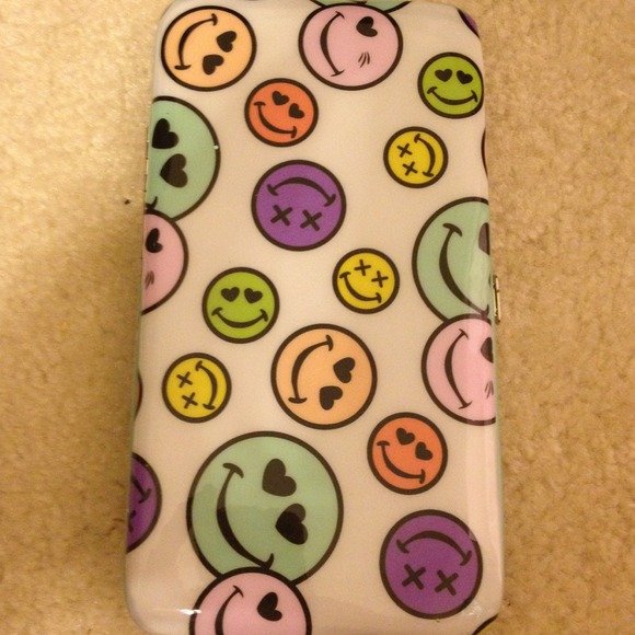 Smiley face wallet.