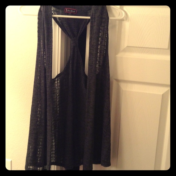 Dark gray shrug