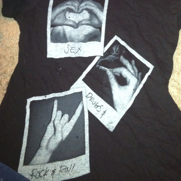 Spencer's shirt.