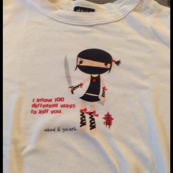 David & Goliath White Tee-Small