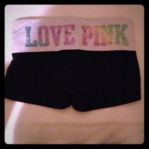 PINK yoga shorts