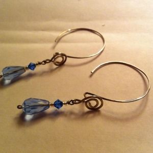 Handmade stirling silver earrings
