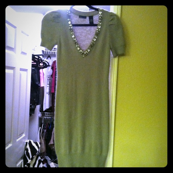 Angora sweater dress