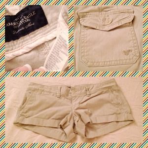 AE khaki shorts