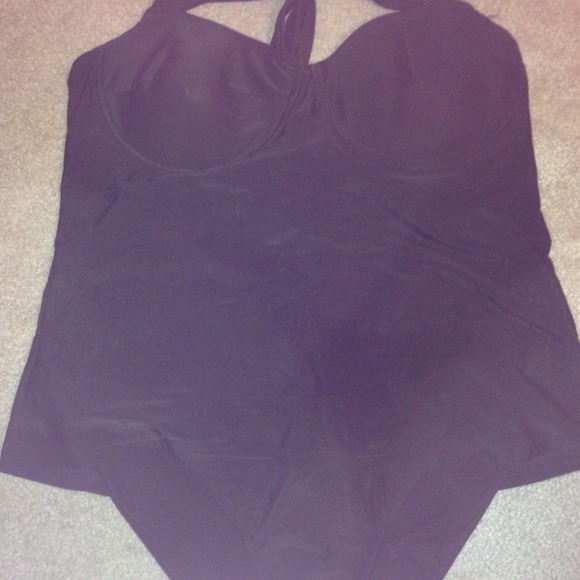 Black bathing suit plus size