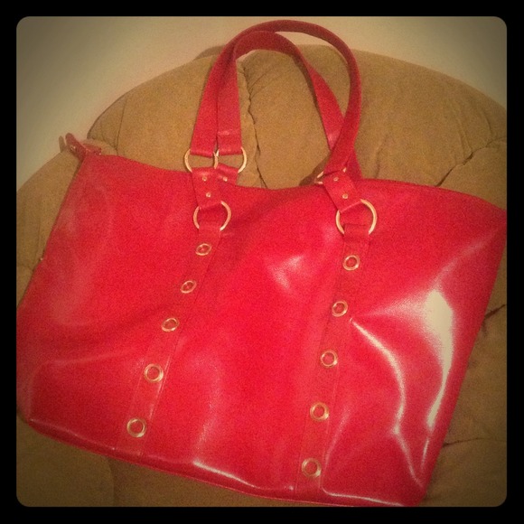 HUGE red bag! Great for traveling!