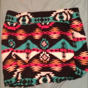 Tribal Print Pencil Skirt