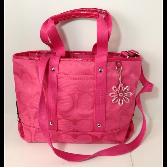 Coach Handbags - Coach Kyra Signature pink tote