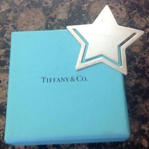 Tiffany sterling silver star bookmark