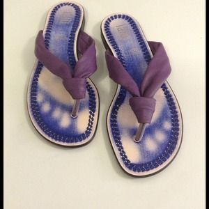 Purple all Leather sandals.