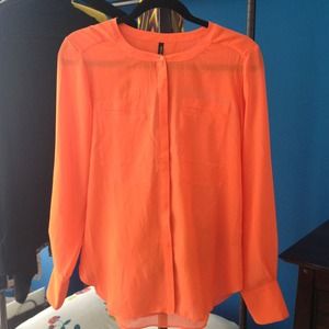 Orange long sleeve top