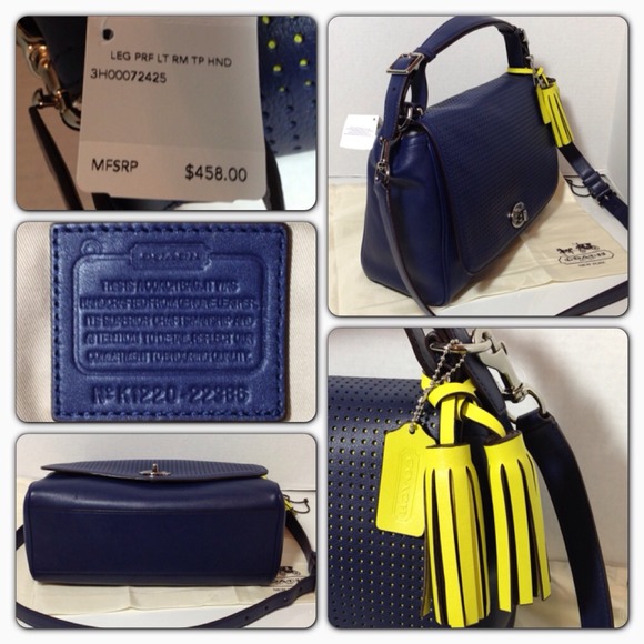 ❌SOLD❌ Coach Romy Perforated Top Handle Bag - Picture 3 of 4