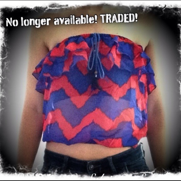❌TRADED❌strapless top ! Perfect for summer !!!!