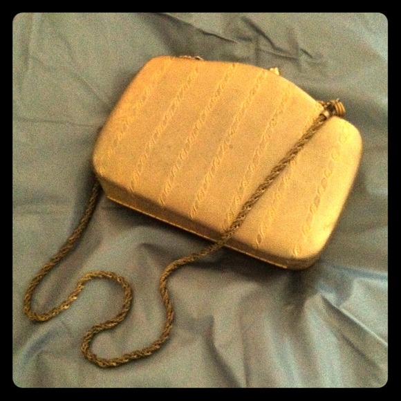 Gold vintage evening bag