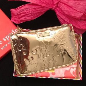 Kate Spade spotted floral coin purse.