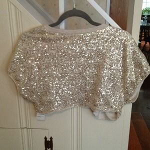 Sequin shrug