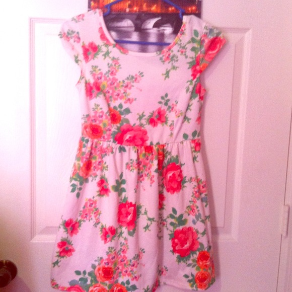 White floral dress