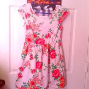 White floral dress