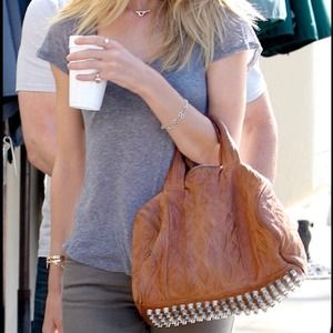 Alexander Wang quilted Rocco bag in luggage AUTH