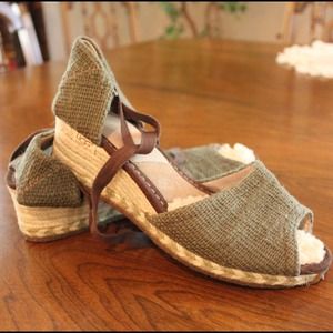 Bundle, white UGG sandals and green UGG sandals