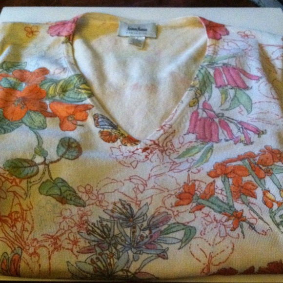 ✅🐝Neiman Marcus Silk Blend Summer Shell