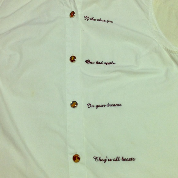 Disney store collared button up shirt