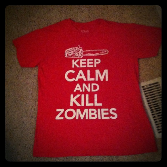 Keep calm and kill zombies t-shirt