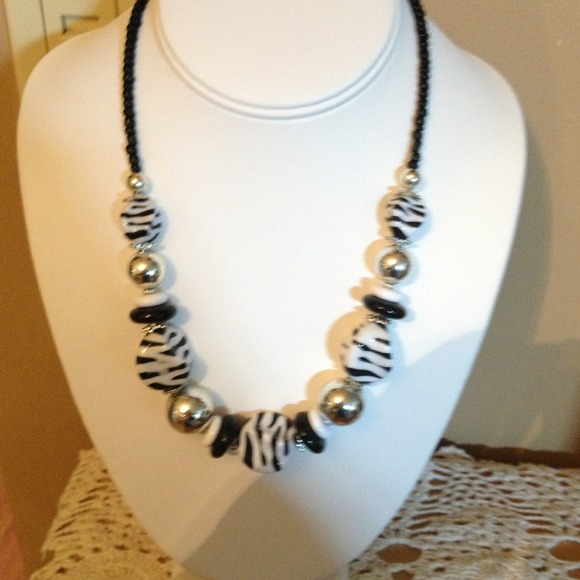 Zebra necklace