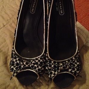 Coach wedge shoes