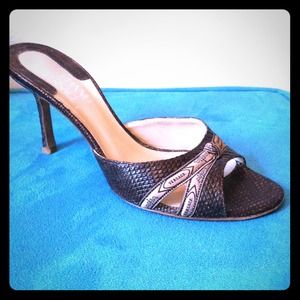 Dark Brown Authentic Versace Slides