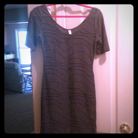 Knit grey dress