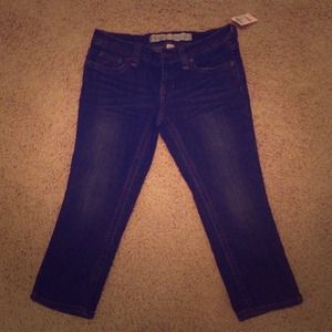 Denim crop pant