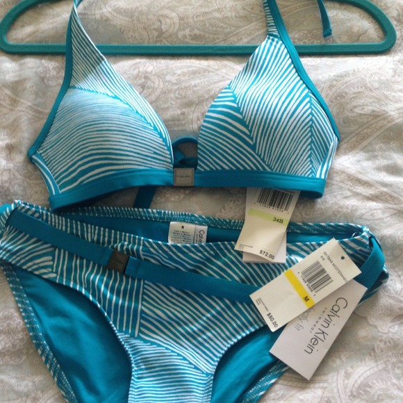 Calvin Klein bikini. Summer blue.