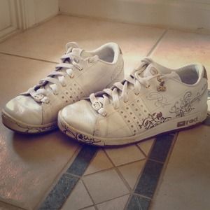 Ecko Red bedazzled sneakers