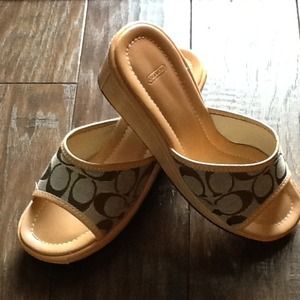 New Authentic Coach Wedges