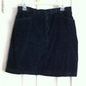 Dark green corduroy skirt