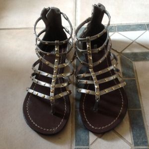 Embellished gladiator sandals