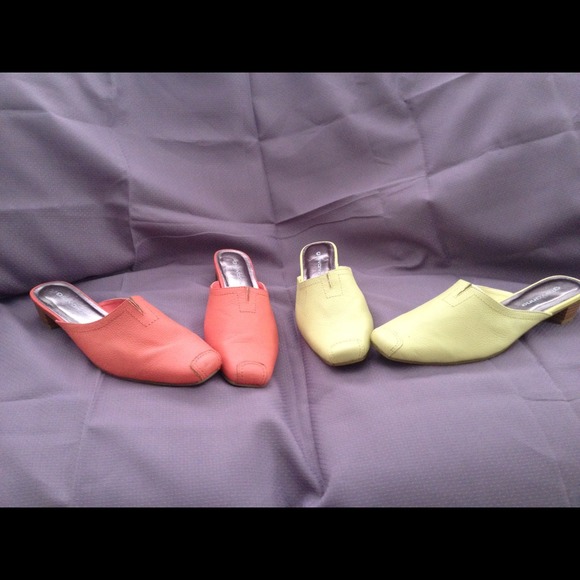 Leather Dress Slides Shoes