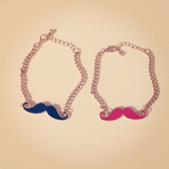 Cute mustache bracelets