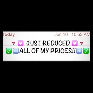 Everything is reduced!!