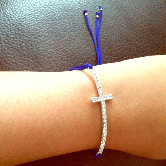 Crystal Cross Bracelet
